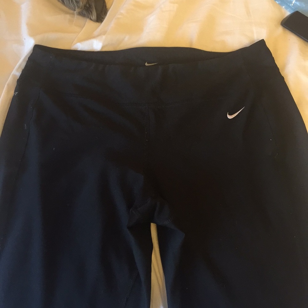 Dri-Fit, black Nike Flare leg pants